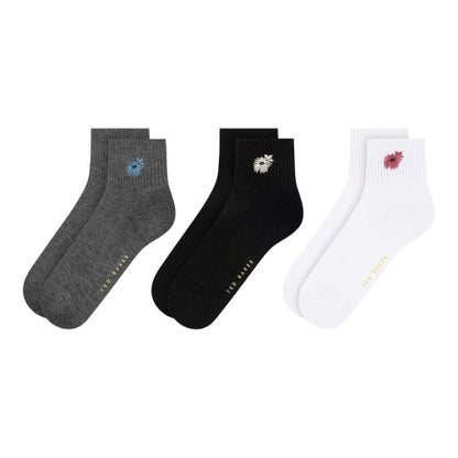 Front - Ted Baker Womens/Ladies Bamboo Ankle Socks (Pack of 3)