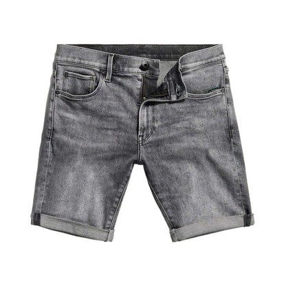 Front - G-Star Mens 3301 Denim Slim Shorts