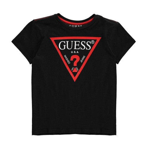 Front - Guess Childrens/Kids Logo Cotton T-Shirt