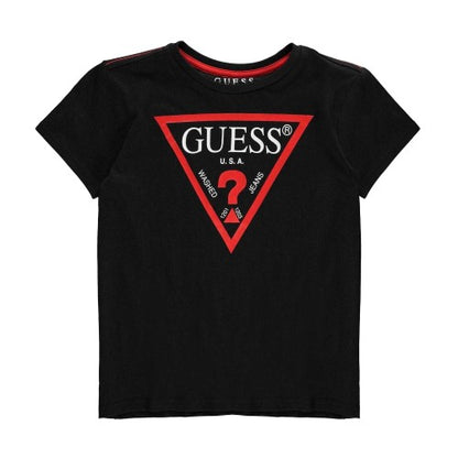 Front - Guess Childrens/Kids Logo Cotton T-Shirt
