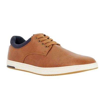 Front - Dune London Mens Tamsen Lace Up Flat Trainers