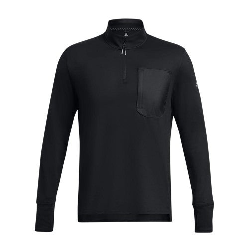 Front - Under Armour Mens Trail Run Quarter Zip Top