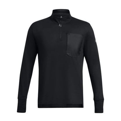 Front - Under Armour Mens Trail Run Quarter Zip Top