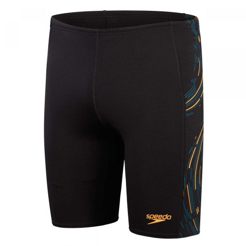 Front - Speedo Mens Tech Panel Jammer Shorts