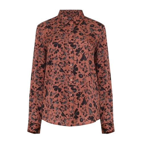 Front - French Connection Womens/Ladies Floral Regular Long-Sleeved Blouse