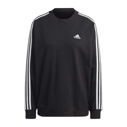 Front - Adidas Womens/Ladies Studio Lounge 3 Stripes Loose Fit Sweatshirt