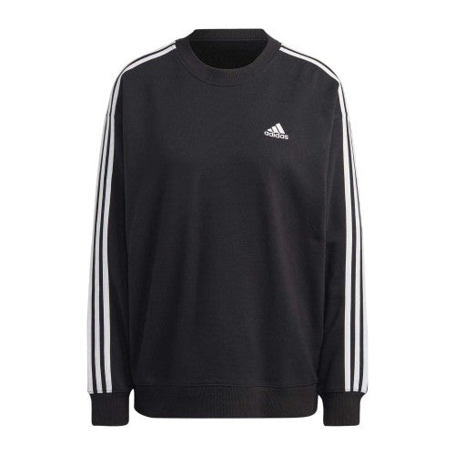Front - Adidas Womens/Ladies Studio Lounge 3 Stripes Loose Fit Sweatshirt