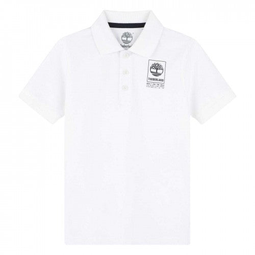 Front - Timberland Childrens/Kids Logo Regular Polo Shirt