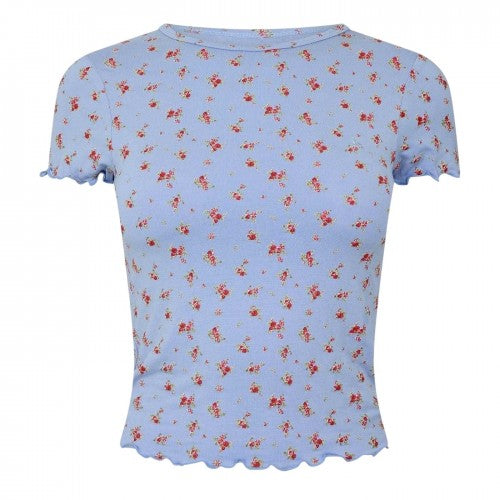 Front - Jack Wills Womens/Ladies Floral Slim T-Shirt