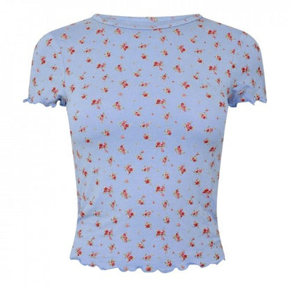 Front - Jack Wills Womens/Ladies Floral Slim T-Shirt