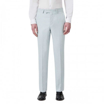 Front - Twisted Tailor Mens Lansdown Puppytooth Slim Trousers