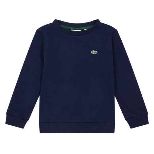 Front - Lacoste Childrens/Kids Embroidered Logo Crew Neck Sweatshirt