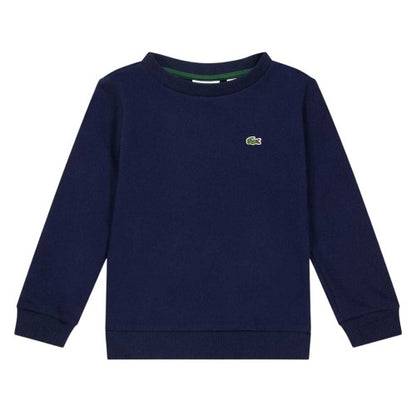 Front - Lacoste Childrens/Kids Embroidered Logo Crew Neck Sweatshirt