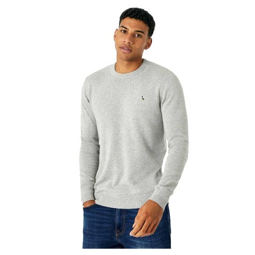 Front - Jack Wills Mens Seabourne Logo Crew Neck Jumper