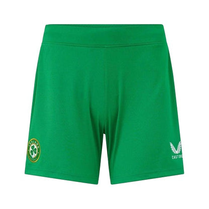Front - Castore Womens/Ladies 2022 Ireland Elasticated Football Shorts