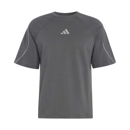 Front - Adidas Mens Contrast Piping Regular T-Shirt