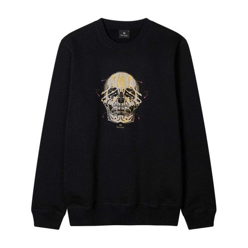 Front - Paul Smith Mens Skull Crew Neck Sweatshirt