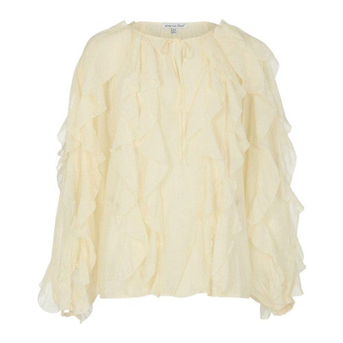 Front - Lily And Lionel Womens/Ladies Sophie Tie Neck Ruffle Blouse