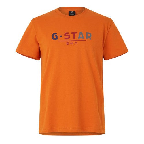Front - G-Star Mens Multi Logo Organic Cotton Straight T-Shirt