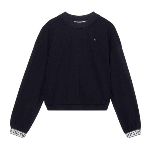 Front - Tommy Hilfiger Childrens/Kids Tape Crew Neck Jumper