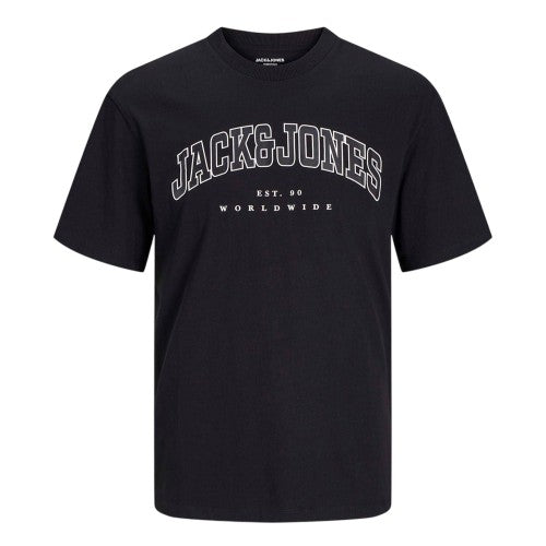 Front - Jack And Jones Mens Varsity Cotton Plus T-Shirt