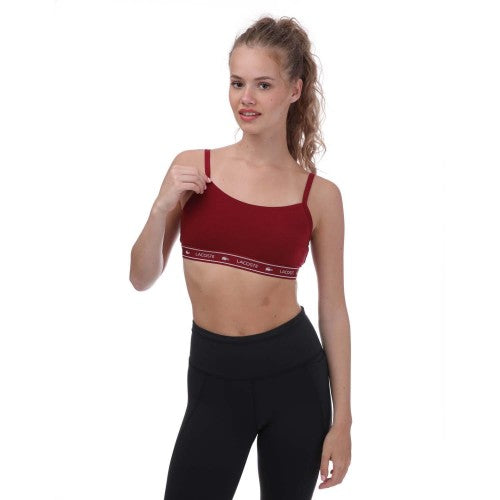 Front - Lacoste Womens/Ladies Bandeau Sports Bra
