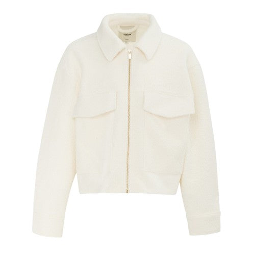 Front - Firetrap Womens/Ladies Teddy Fleece Cropped Jacket