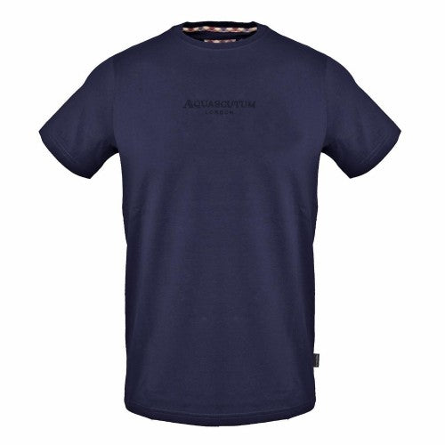 Front - Aquascutum Mens Logo Regular T-Shirt