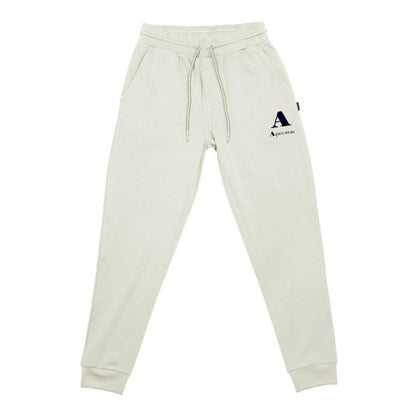 Front - Aquascutum Mens Logo Tapered Leg Slim Joggers