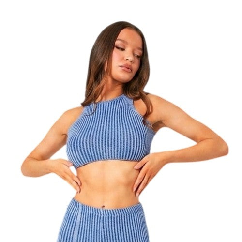 Front - Missy Empire Womens/Ladies Knitted Crop Top