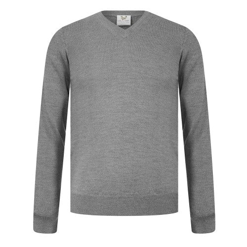Front - Lyle & Scott Mens Merrick Knitted V Neck Pullover