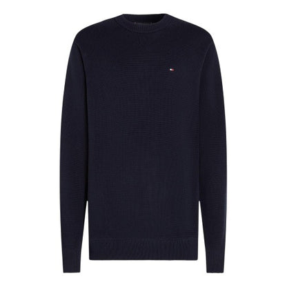 Front - Tommy Hilfiger Mens Crew Neck Regular Long-Sleeved Jumper
