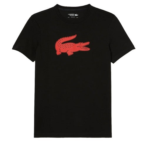 Front - Lacoste Mens Crocodile 3D Sport T-Shirt