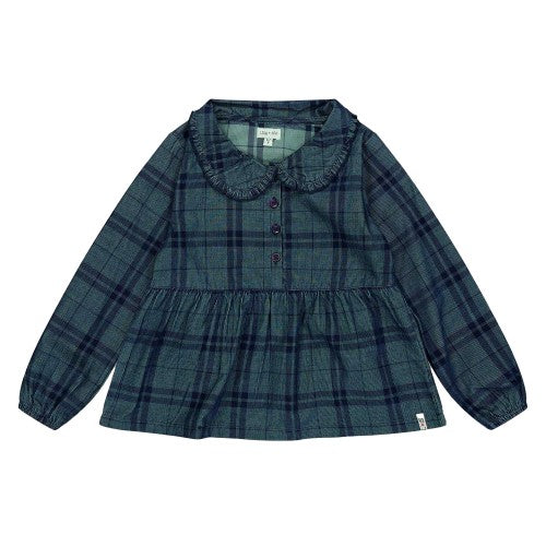 Front - Lilly & Sid Childrens/Kids Checked Regular Blouse
