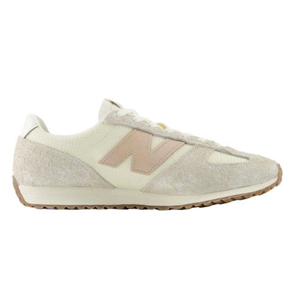 Beige-Brown - Front - New Balance Womens-Ladies 471 Suede Running Shoes
