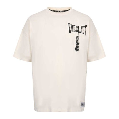 Front - Everlast Mens Boxing Gloves Cotton Relaxed Fit T-Shirt
