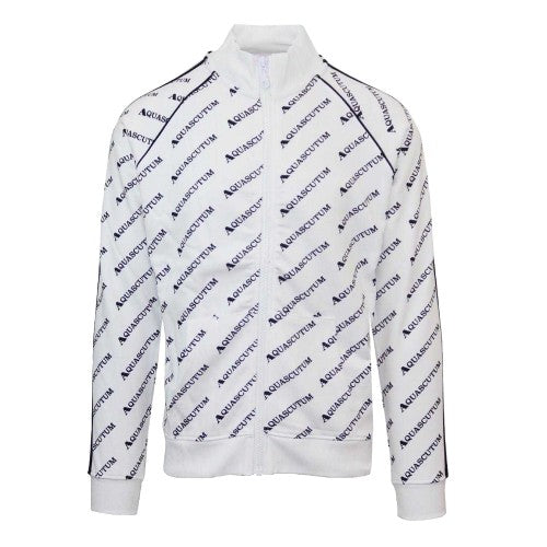 Front - Aquascutum Mens High Collar Raglan Track Jacket
