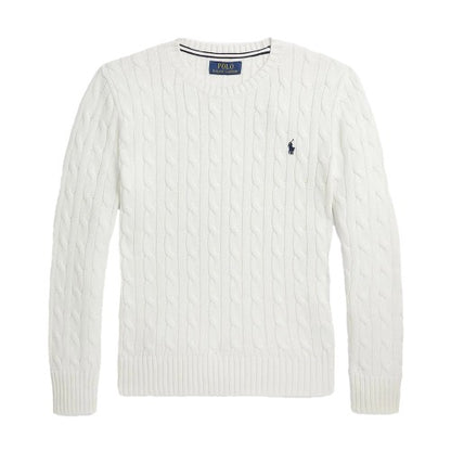 Front - Ralph Lauren Childrens/Kids Cable Knit Regular Long-Sleeved Jumper