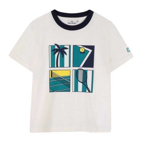 Front - Kids Around Boys Tennis Regular Short-Sleeved T-Shirt