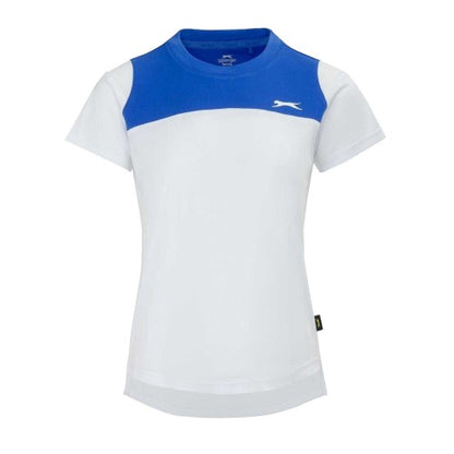 Front - Slazenger Womens/Ladies Colour Block Logo Tennis T-Shirt