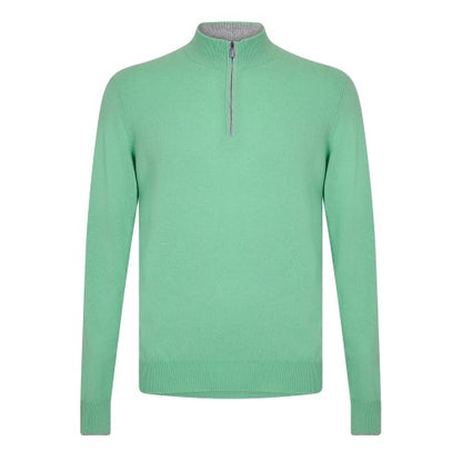 Front - Callaway Mens Zip Neck Sweater Top