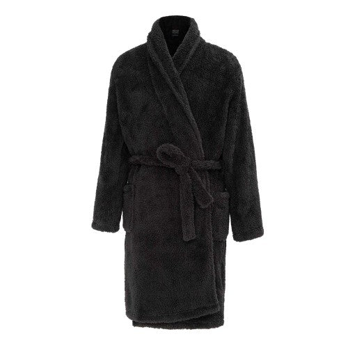 Front - Howick Mens Plush Fleece Long-Sleeved Robe