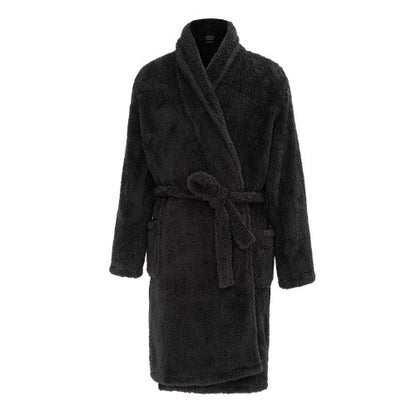 Front - Howick Mens Plush Fleece Long-Sleeved Robe