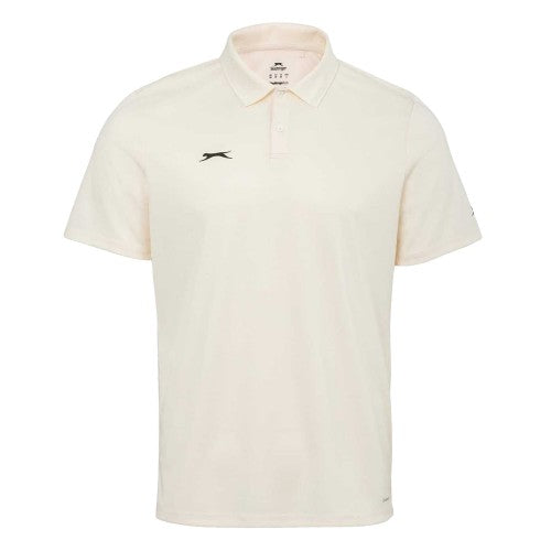 Front - Slazenger Mens 3/4 Sleeve Cricket Polo Shirt