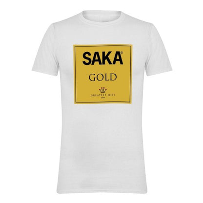 Front - AWD Unisex Adult Saka Album Cover Classic Football T-Shirt