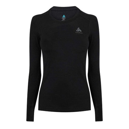 Front - Odlo Womens/Ladies Merino Wool Base Layer Top