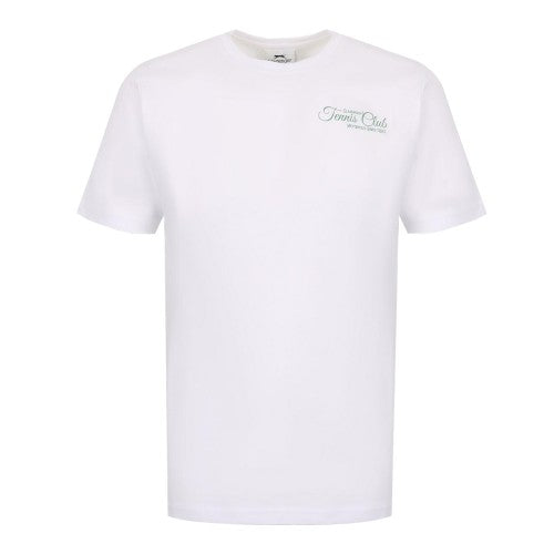 Front - Slazenger Womens/Ladies Tennis Club Back Print T-Shirt