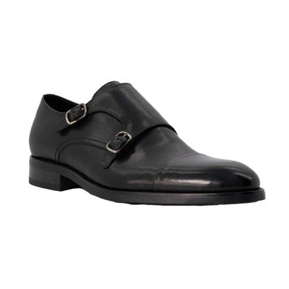 Front - Dune London Mens Sullivan Monk Leather Shoes