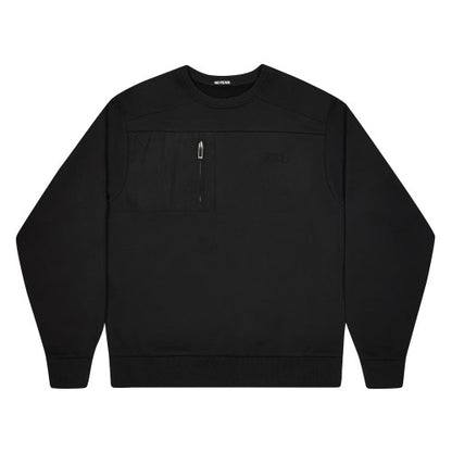Front - No Fear Mens Technical Zip Pocket Jumper