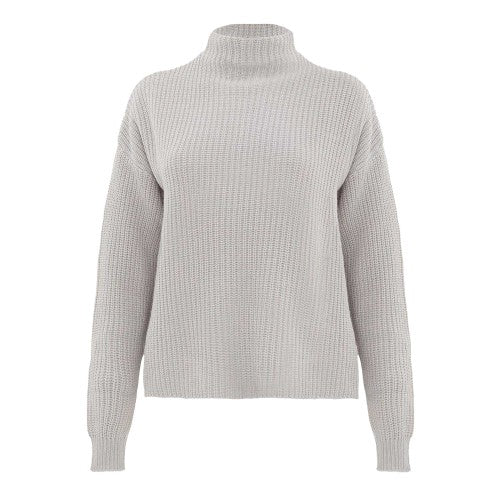Front - I Saw It First Womens/Ladies Knitted High-Neck Jumper